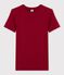 Women's Iconic Round-Neck Cotton T-Shirt SANGRIA red