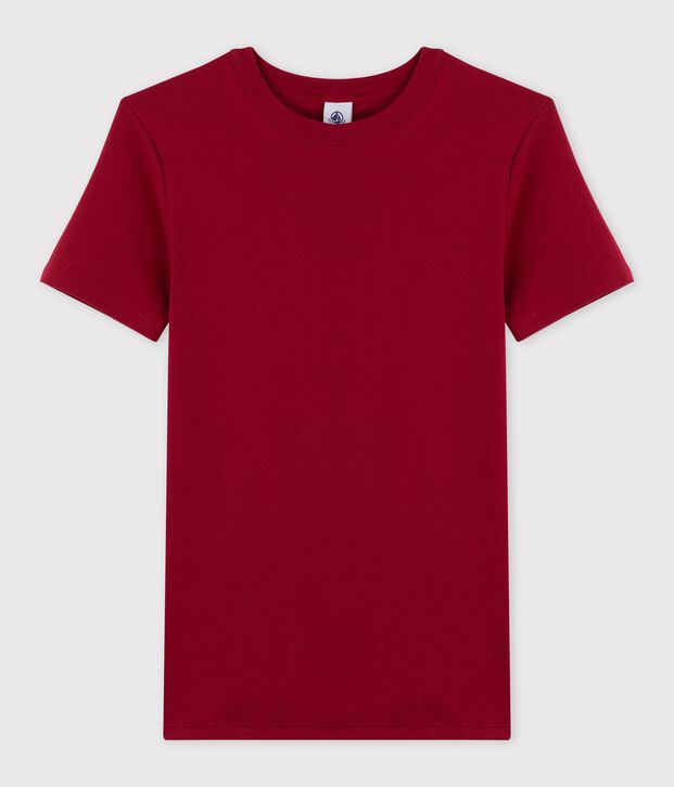 Women's Iconic Round-Neck Cotton T-Shirt red