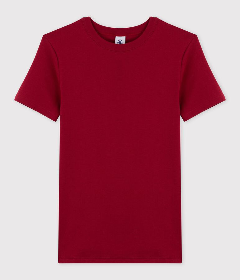 Women's Iconic Round-Neck Cotton T-Shirt red