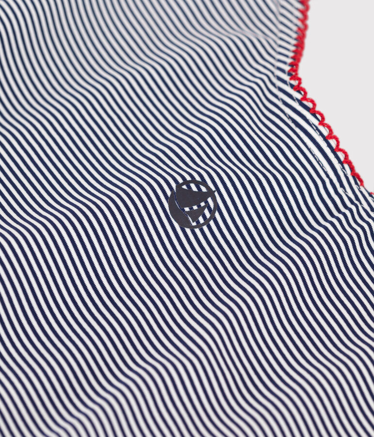 Women's one-piece striped swimsuit blue/white