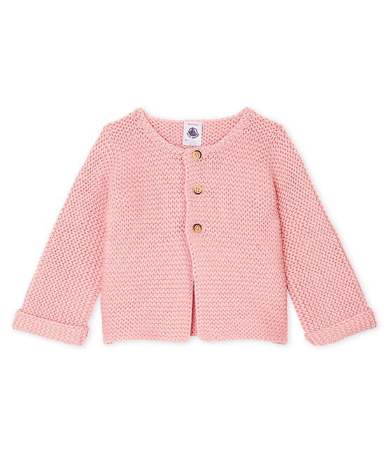 Baby Girl S Wool Cotton Moss Stitch Cardigan Charme Petit Bateau