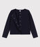 Women's Quilted Tube Knit Cardigan SMOKING blue