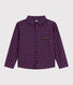 Children's checked flannel shirt