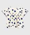 Children's cotton blouse in printed cotton poplin. MILK blue/SOIR