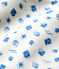 Organic Cotton Baby Bib MARSHMALLOW white/COOL blue
