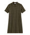 Women's Short-Sleeved Checked Dress variante 1