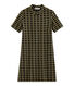 Women's Short-Sleeved Checked Dress