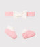 Baby Girls' Tube Knit Headband and Bootees Set variante 1