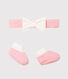 Baby Girls' Tube Knit Headband and Bootees Set