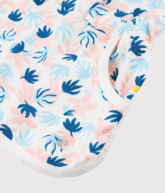 Girls' Terry Playsuit MARSHMALLOW white/MULTICO white