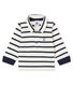 Baby boy's sailor striped polo shirt