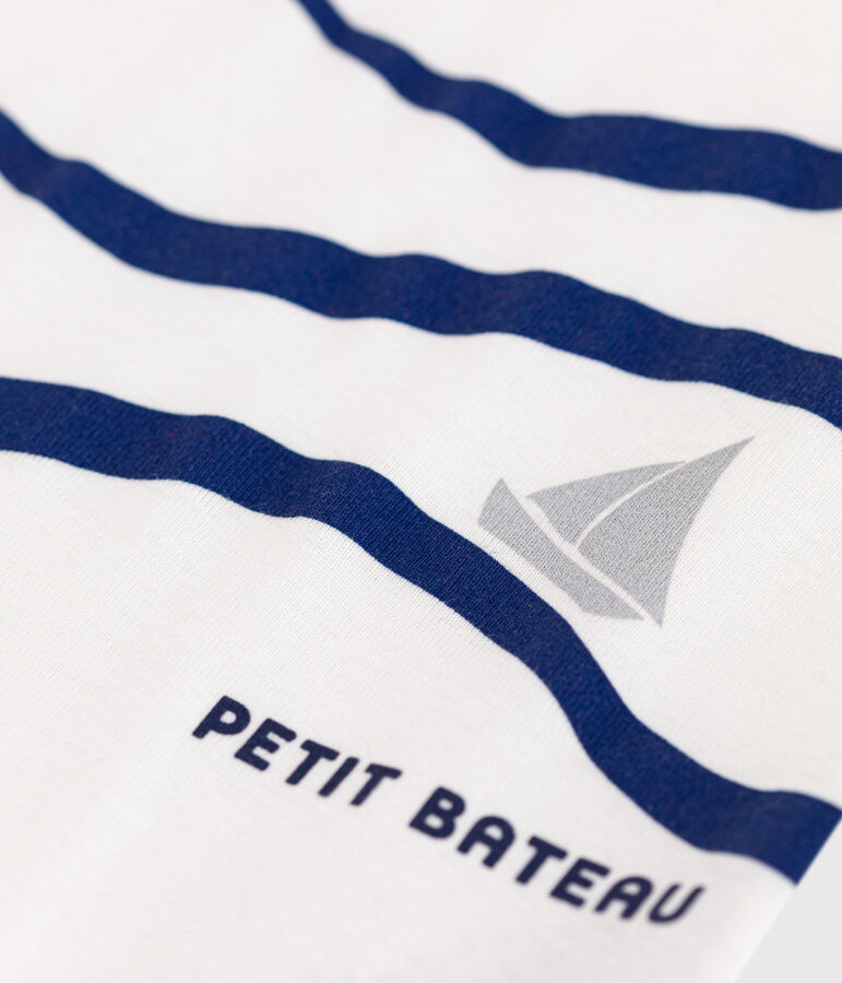 Children's short-sleeved cotton T-shirt white