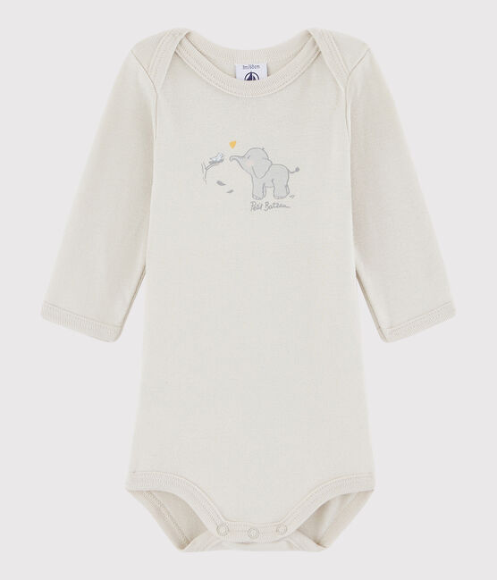Unisex Babies' Long-Sleeved Bodysuit NEUTRE beige