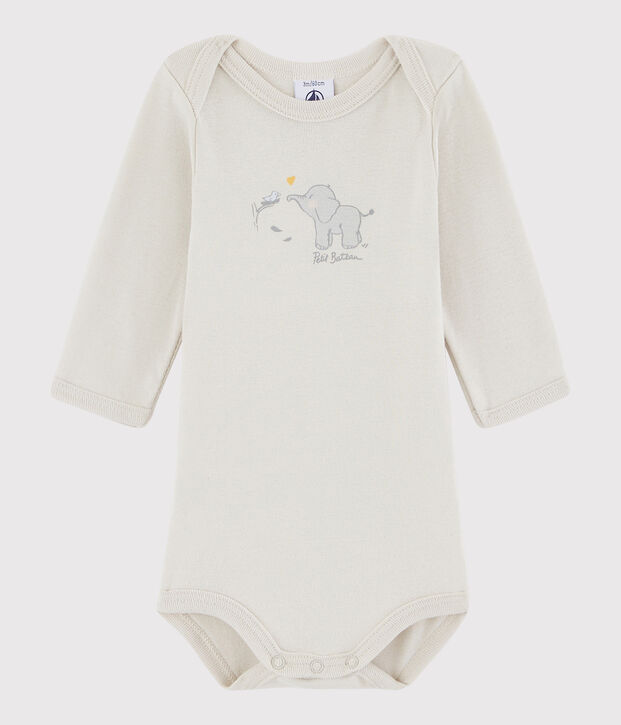 Unisex Babies' Long-Sleeved Bodysuit beige