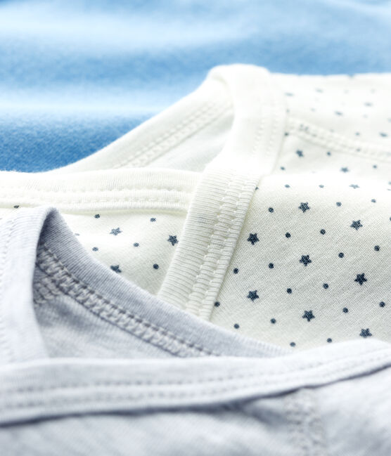 Babies' Short-Sleeved Wrapover Organic Cotton Bodysuits - 3-Pack variante 2