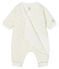 Babies' Long Jumpsuit in Padded Rib Knit MARSHMALLOW white/SOURICEAU CN grey