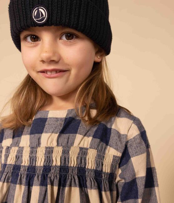 Girls' long-sleeved dress in checked cotton flannel INCOGNITO /AVALANCHE