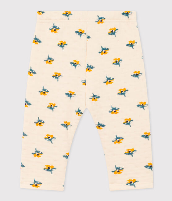 Babies' Patterned Quilted Tube-Knit Trousers AVALANCHE white/MULTICO