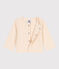 Babies' Fancy Stitch Jersey Cardigan AVALANCHE Ecru