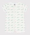 Babies' whale print cotton playsuit