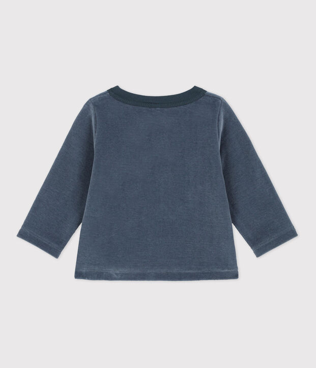 Cotton Velour Cardigan grey