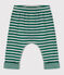 Babies' Stripy Tube Knit Trousers EVERGREEN /FUMEE