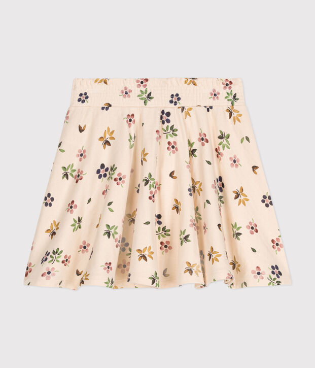 Little girls' tube knit skirt Ecru/multicolor