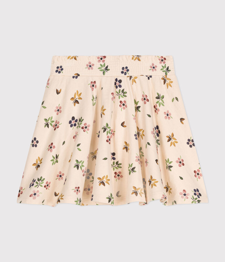 Little girls' tube knit skirt Ecru/multicolor