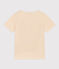 Boys' Short-Sleeved Cotton T-Shirt AVALANCHE Ecru