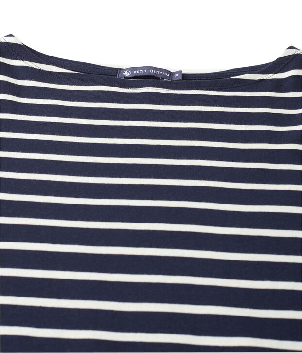 Striped mixed T-shirt blue/white