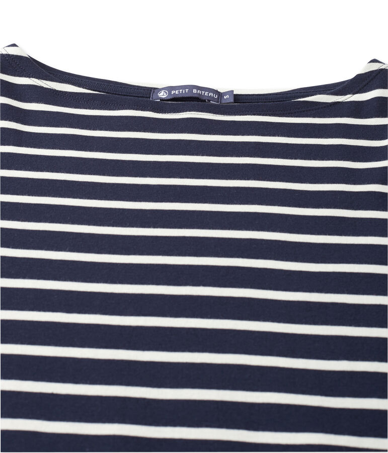 Striped mixed T-shirt blue/white