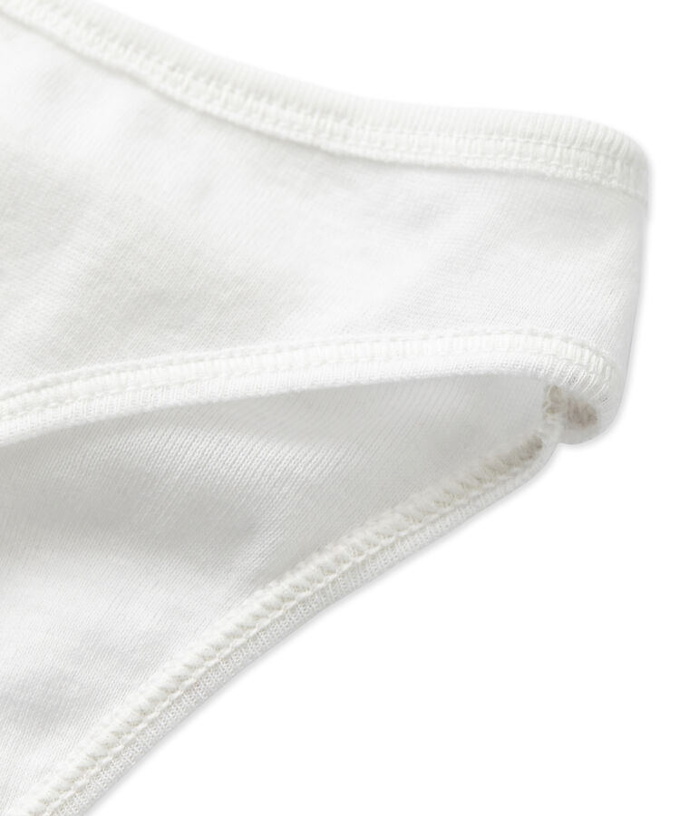 Women's light cotton briefs LAIT white