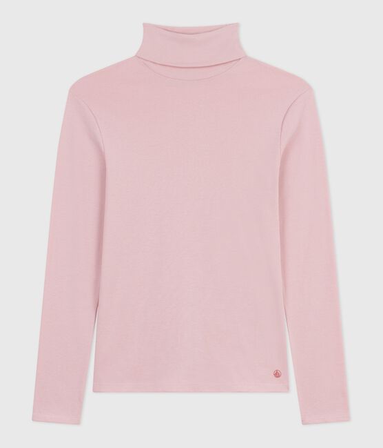 The Iconic cotton polo neck top for women JOLI pink