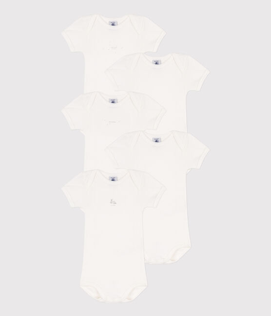 Short-Sleeved Cotton Rabbit Bodysuits - Pack of 5 variante 1