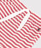 Babies' Stripy Slub Jersey Shorts PAPI pink/AVALANCHE beige