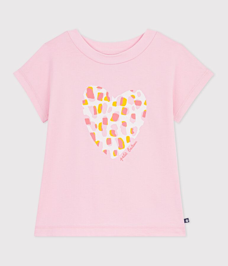 Children's short-sleeved cotton T-shirt pink