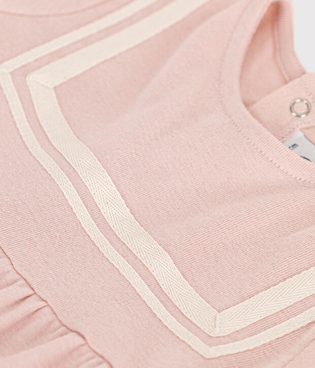 Babies' Organic Cotton Sailor Dress pink