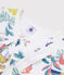Girls' Jungle Print Tubular Knit Pyjamas MARSHMALLOW white/MULTICO white
