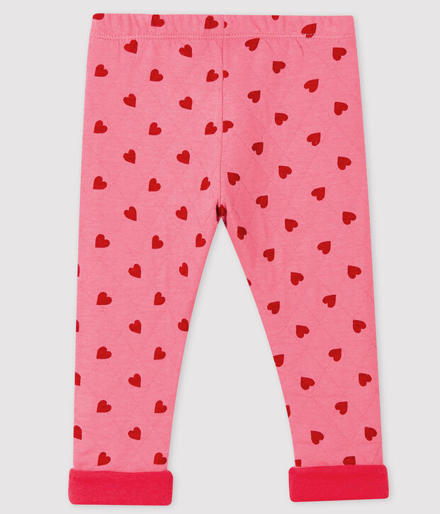 Baby girl's trousers with motif pink/red