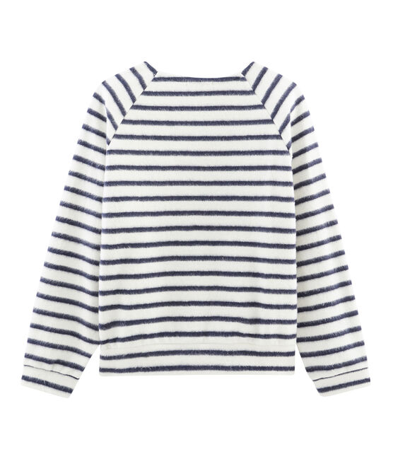 Women's Super Soft Sailor Top COQUILLE beige/SMOKING blue