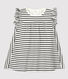 Babies' Striped Organic Cotton Dress With Bodysuit