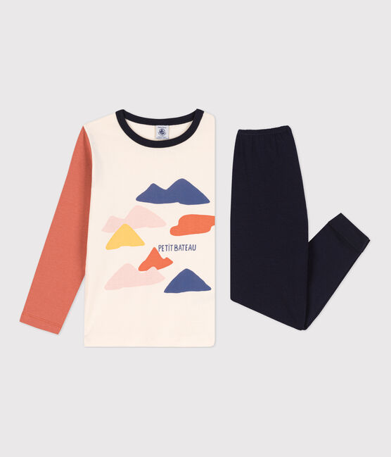 Unisex Cotton Pyjamas SMOKING blue/MULTICO white