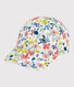 Girls' Flowery Print Cap
