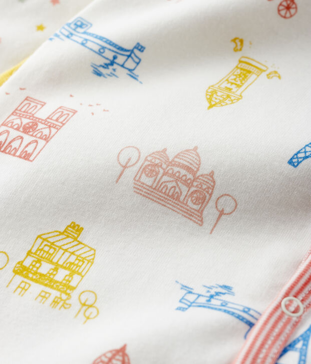 Paris Print and Starry Cotton Sleepsuits - 2-Pack multicolor