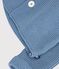 Cardigan b&eacute;b&eacute; tricot point mousse en coton uni blue