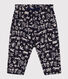 Babies' Patterned Quilted Tube-Knit Trousers