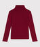 The Iconic cotton polo neck top for women AMARANTE