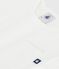 Babies' short-sleeved plain cotton T-shirt MARSHMALLOW white