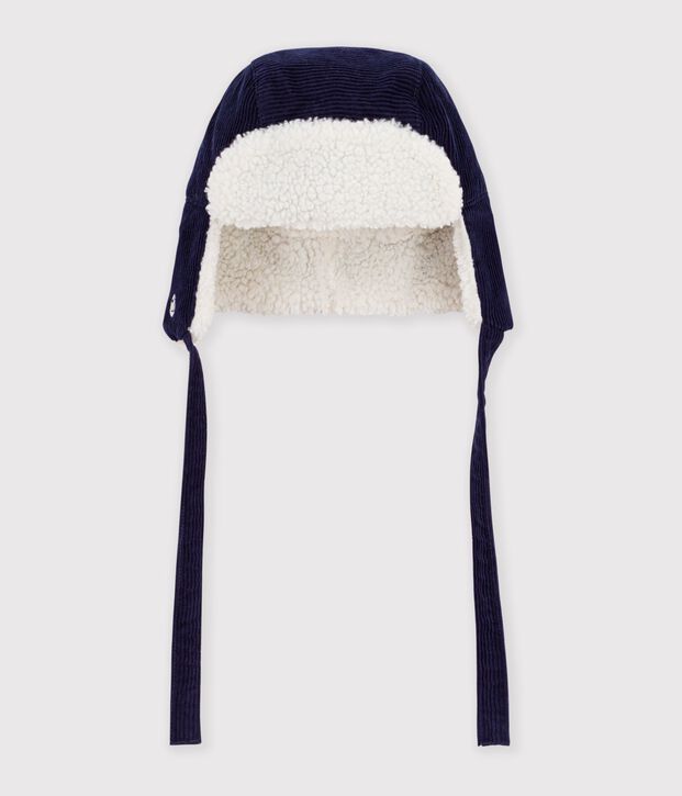 Babies' chapka in sherpa-lined corduroy SOIR