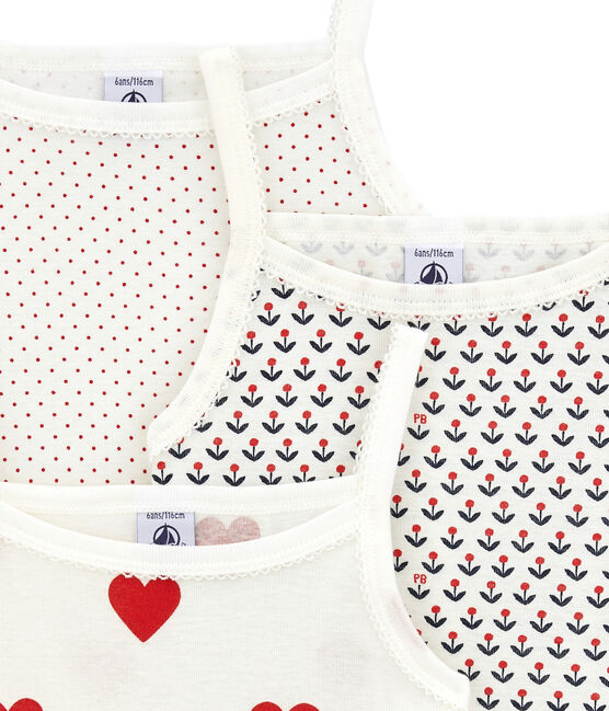 Little girl's strap vest trio variante 1